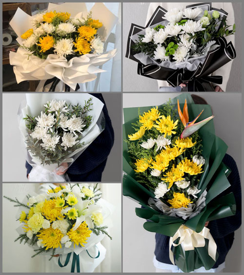 湖北黄冈市黄梅县新开镇白沙洲村白事花束代送